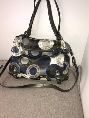 Coach Alexandra Snaphead Print Sateen Satchel Bag